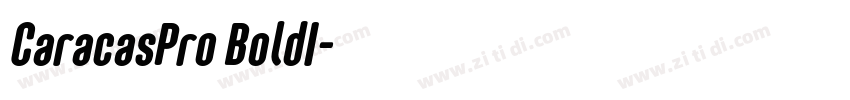 CaracasPro BoldI字体转换